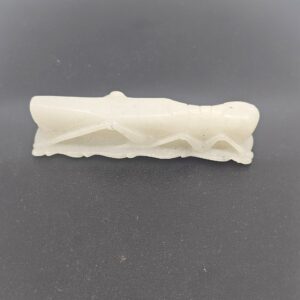 Chinese Qing Period Or Earlier Jade Grasshopper Pendant, 18th–19th Century
