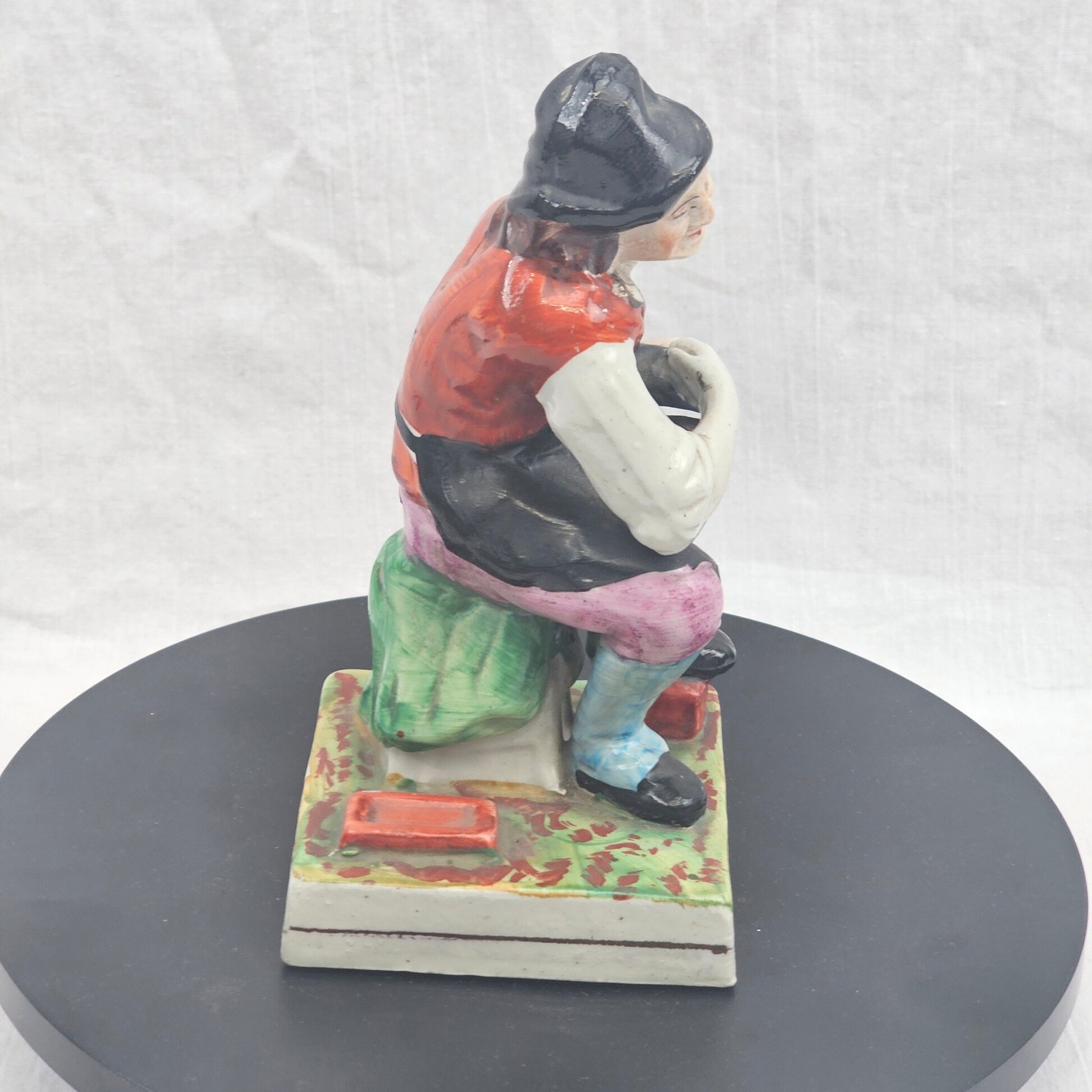 Victorian Staffordshire Pottery Figure of a Cobbler - The Cobbler Jobson, circa 1870 - Image 4