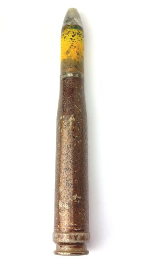 German, WW2 - 1941 Dated, 2cm FlaK 30/38 High Explosive Round, 20×138B “Long Solothurn”, eej, Aufschlagzünder 1504 Fuze, Inert