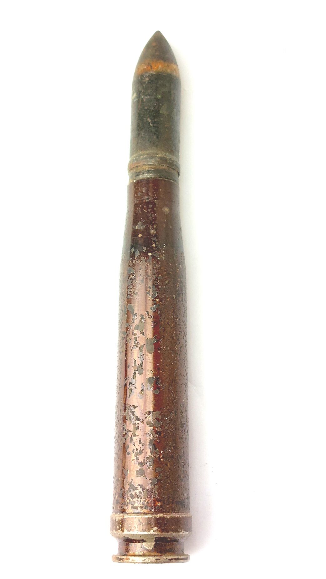 German, WW2 - 1941 / 1943 Dated, 2cm FlaK 30/38 High Explosive Round, 20×138B Long Solothurn, aql, eej, Inert - Image 2