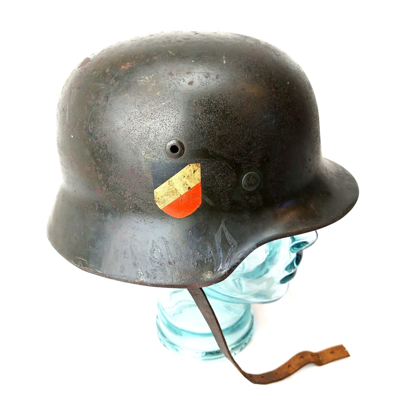 German, Pre-WW2 - c.1936, M35 Double Decal Heer Steel Combat Helmet, NS66, Lot 5755, Pocher Decals - Image 3