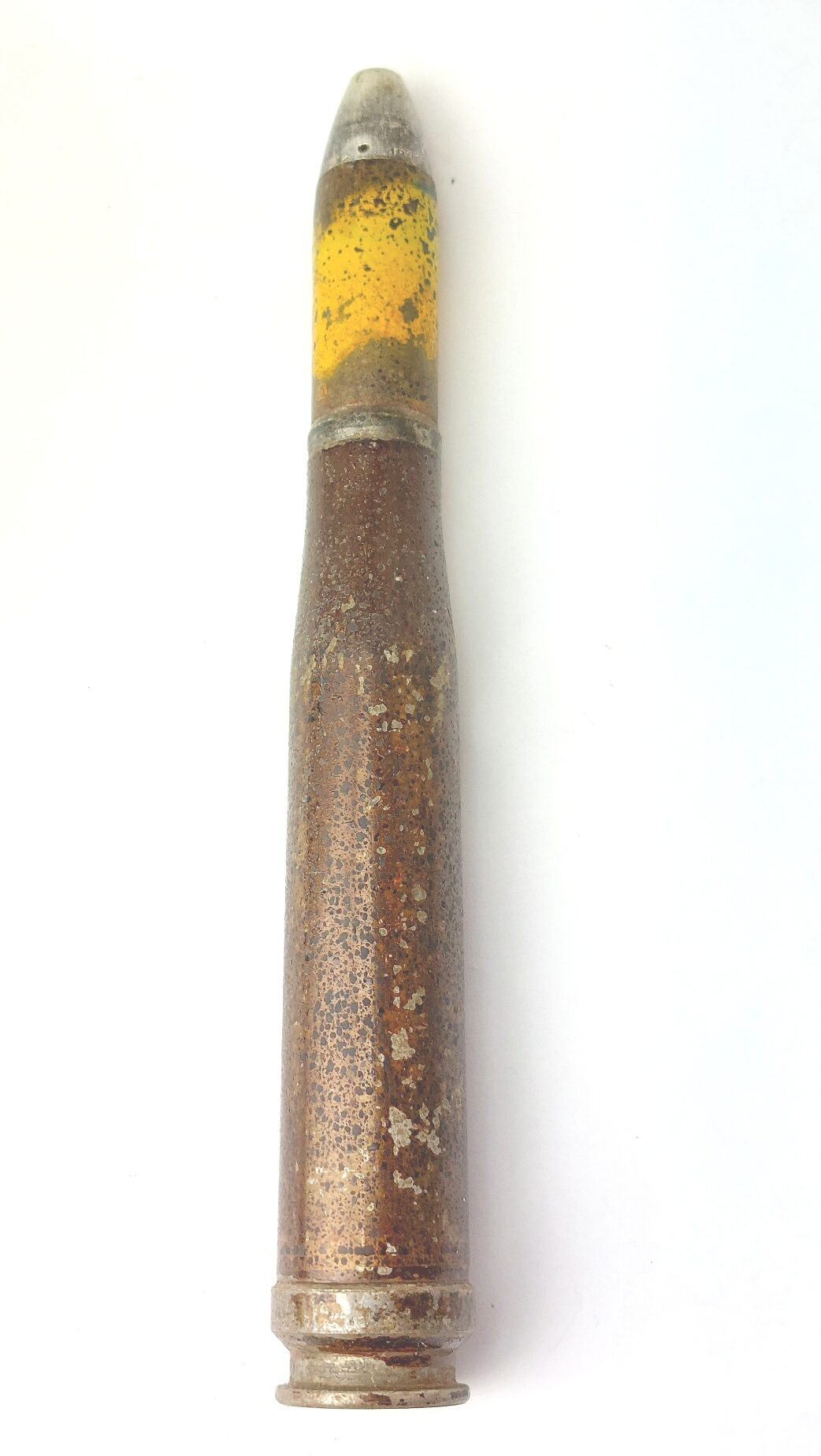 German, WW2 - 1941 Dated, 2cm FlaK 30/38 High Explosive Round, 20×138B “Long Solothurn”, eej, Aufschlagzünder 1504 Fuze, Inert - Image 3