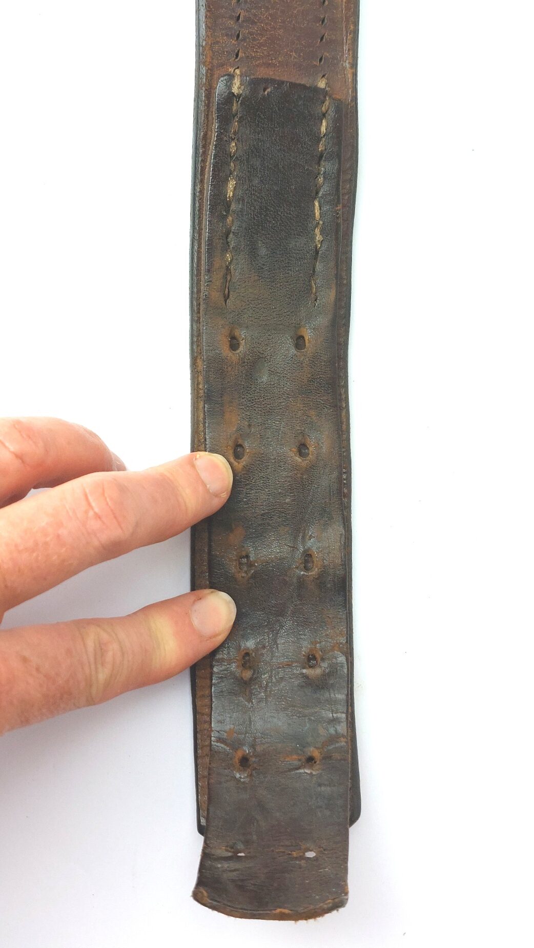 German, WW2 - 1944 Dated, Third Reich Hitler Youth Belt & Buckle with Applied Wehrmacht Officer’s Cap Cockade – RZM M4/44 - Image 16