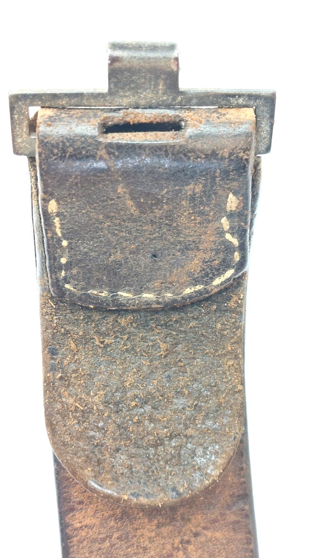 German, WW2 - 1944 Dated, Third Reich Hitler Youth Belt & Buckle with Applied Wehrmacht Officer’s Cap Cockade – RZM M4/44 - Image 17