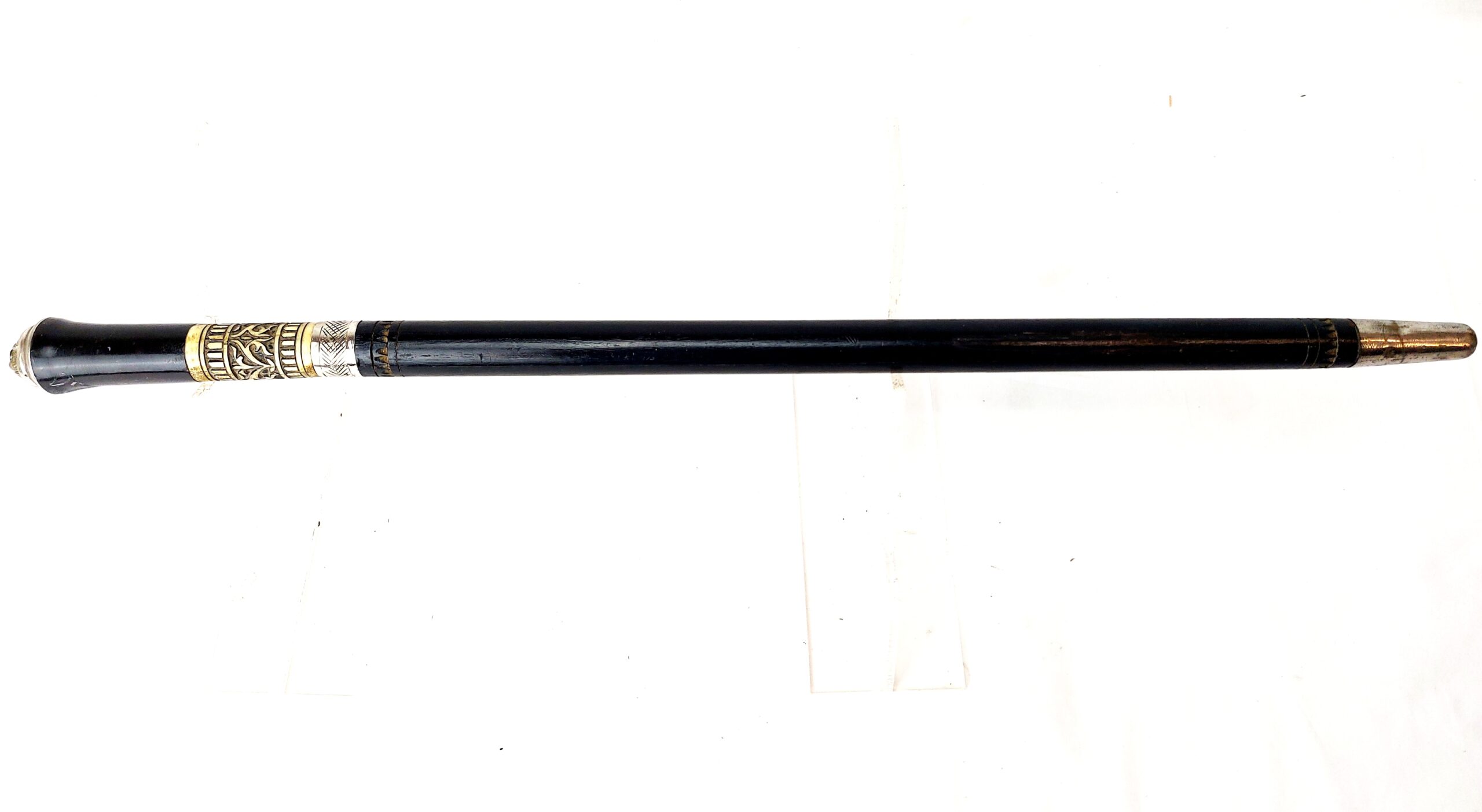 Indian, Late 19th to Early 20th Century, Concealed Military Swagger-Swagger Sword Stick, with Locking Mechanism