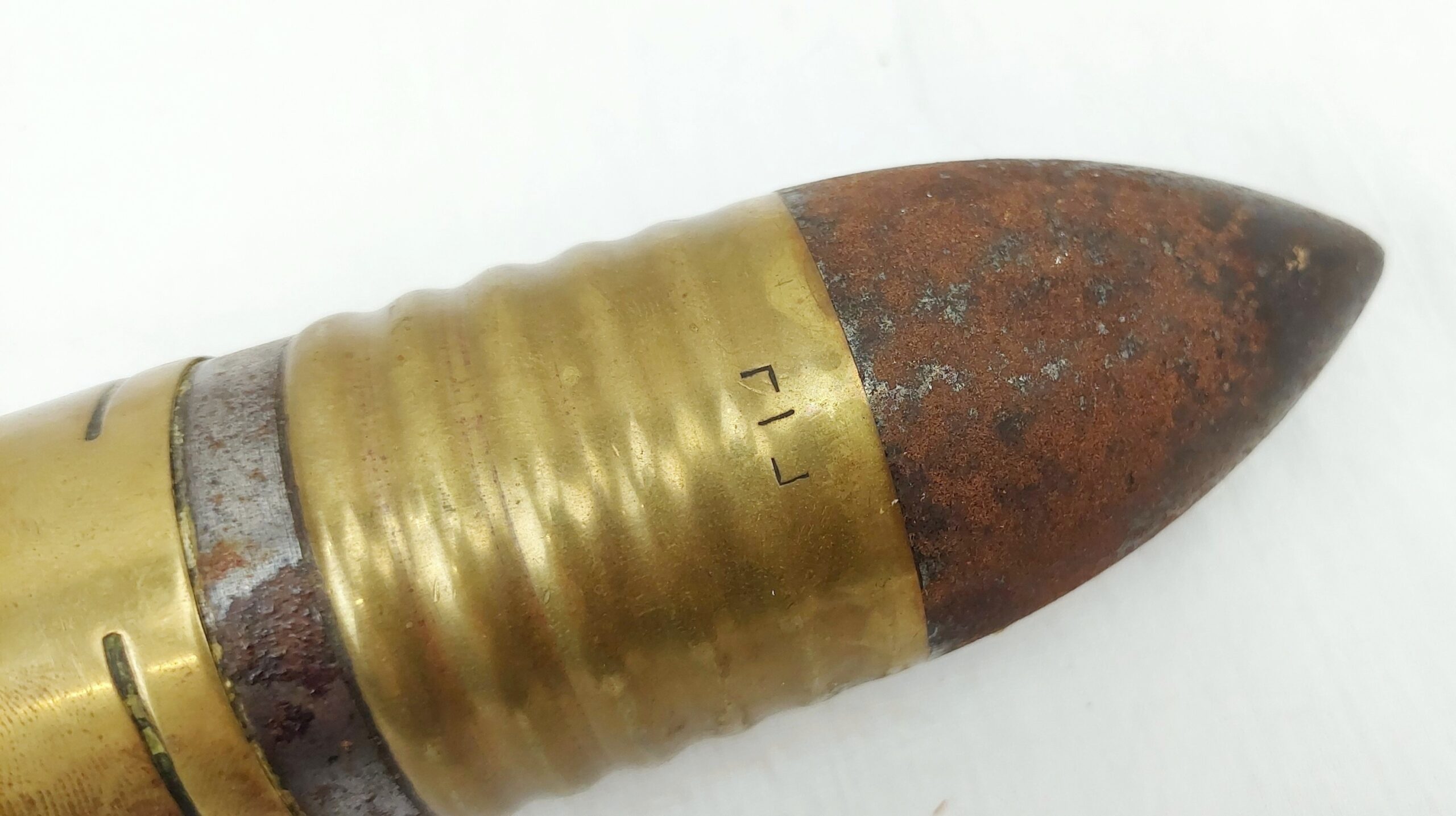 Inert Early 20th Century Japanese 47mm Hotchkiss Cannon Round #2 - Image 3