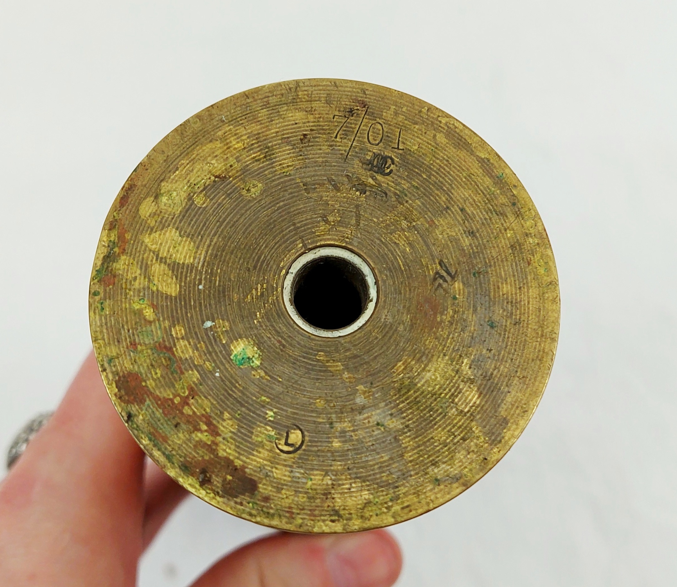 Inert Early 20th Century Japanese 47mm Hotchkiss Cannon Round #2 - Image 4