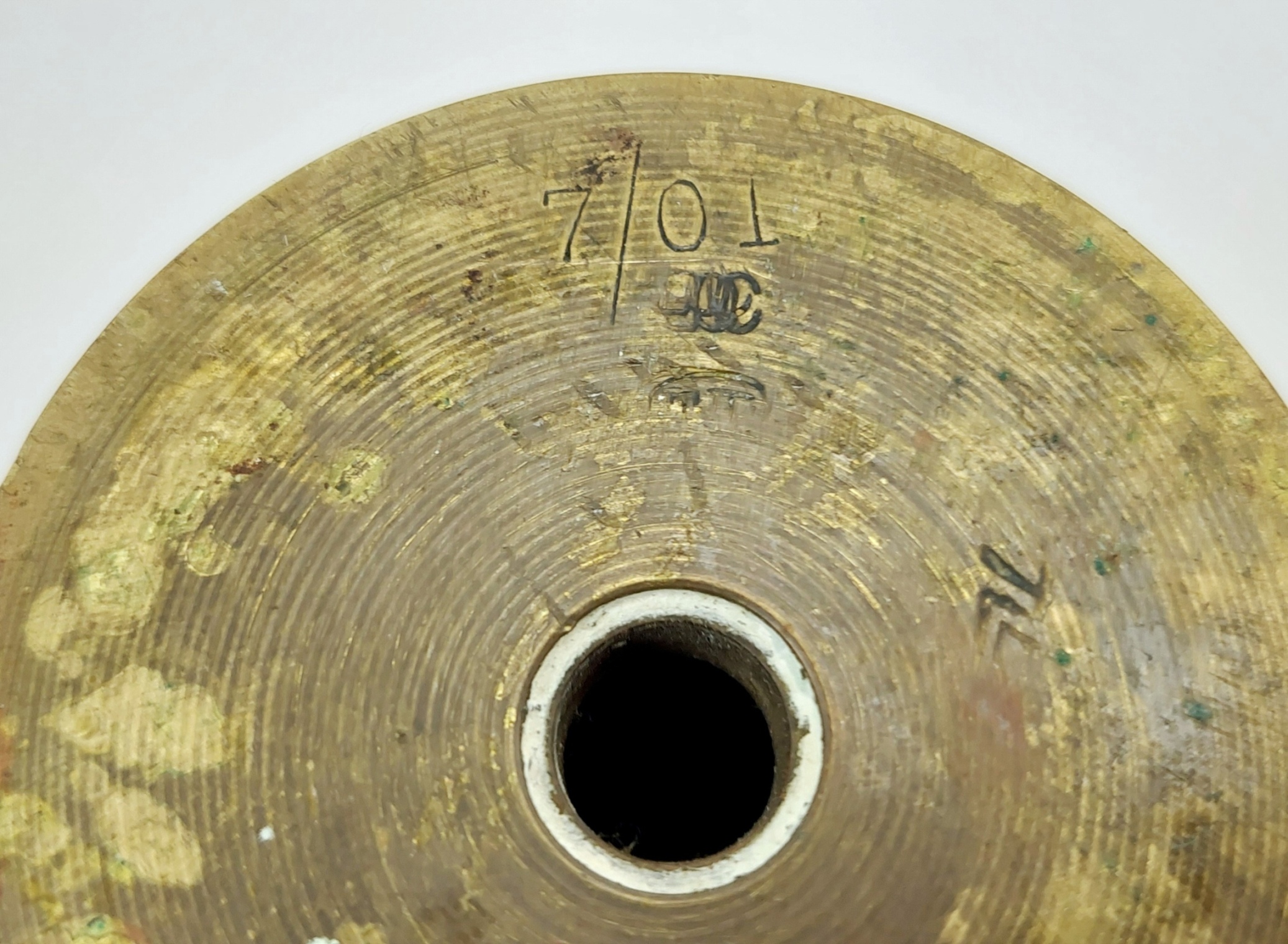 Inert Early 20th Century Japanese 47mm Hotchkiss Cannon Round #2 - Image 6