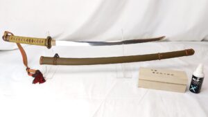 Japanese, WW2, Imperial Army Type 98 Shin-Guntō Officer’s Sword with Signed & Arsenal Marked Tang, Older Traditionally Made Blade, Tassel & Cleaning Kit