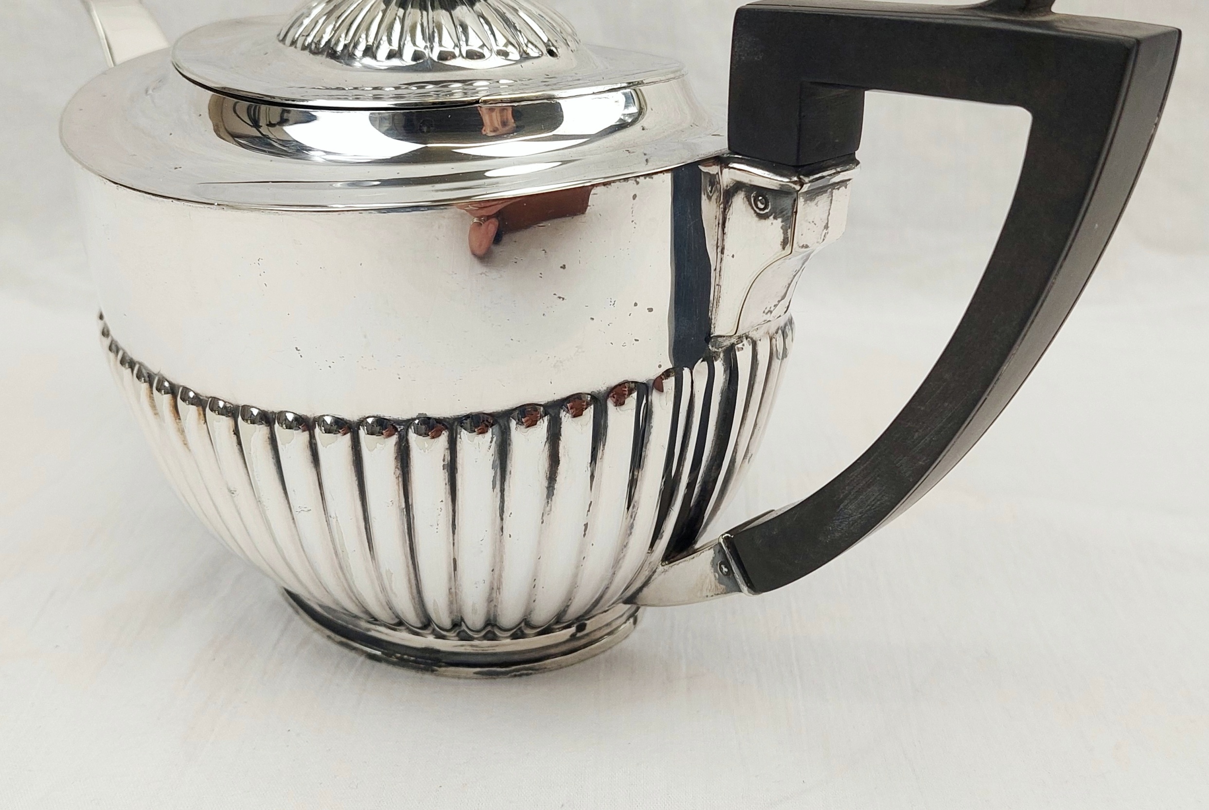 Antique Silver Plate Teapot - Image 5