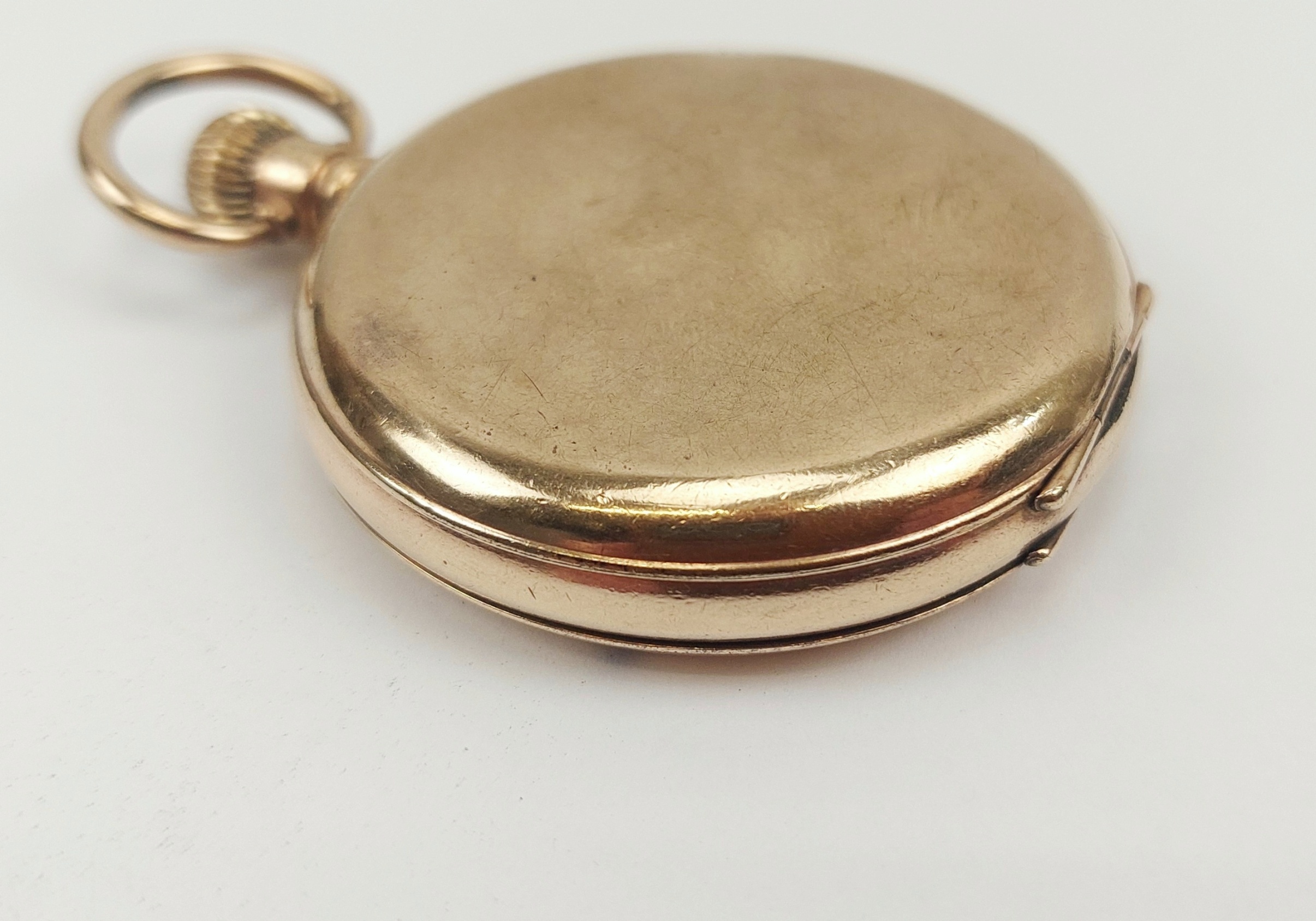 c1900 Gold Filled Full Hunter Pocket Watch by Thomas Russell & Son - Image 10