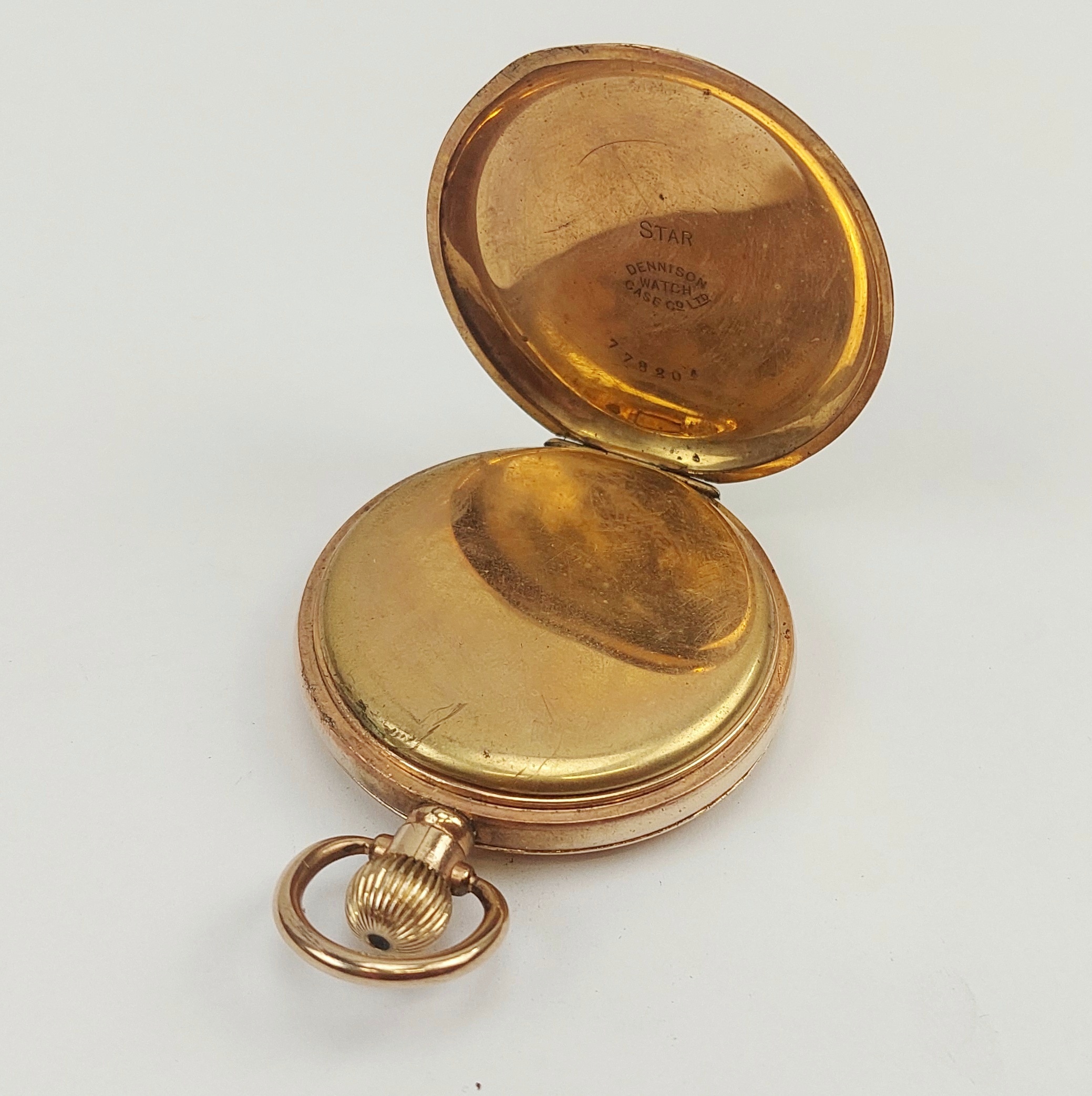 c1900 Gold Filled Full Hunter Pocket Watch by Thomas Russell & Son - Image 12