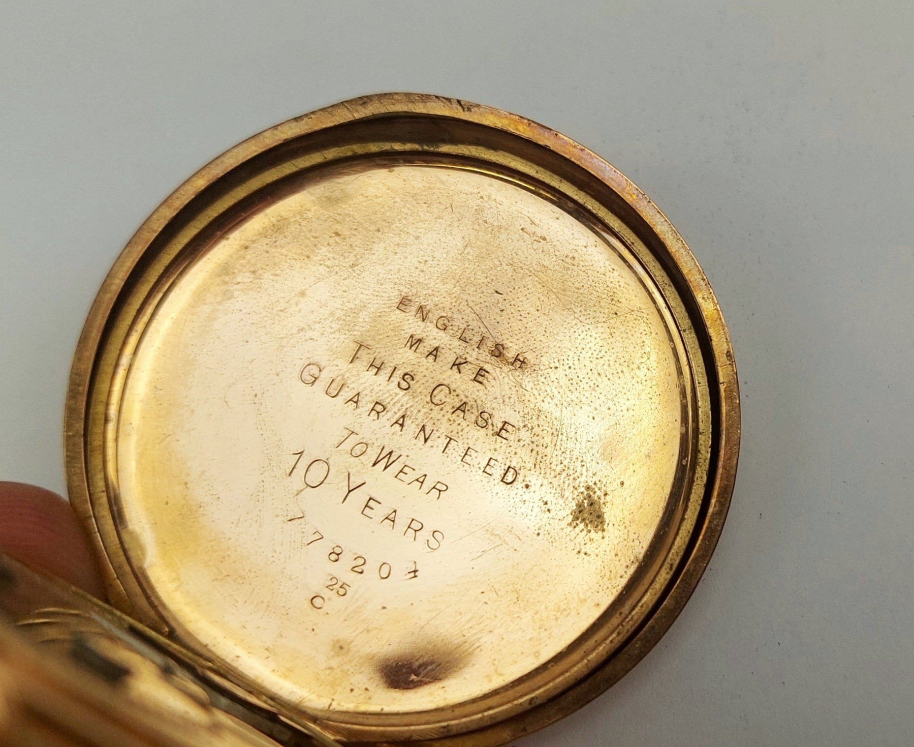 c1900 Gold Filled Full Hunter Pocket Watch by Thomas Russell & Son - Image 14