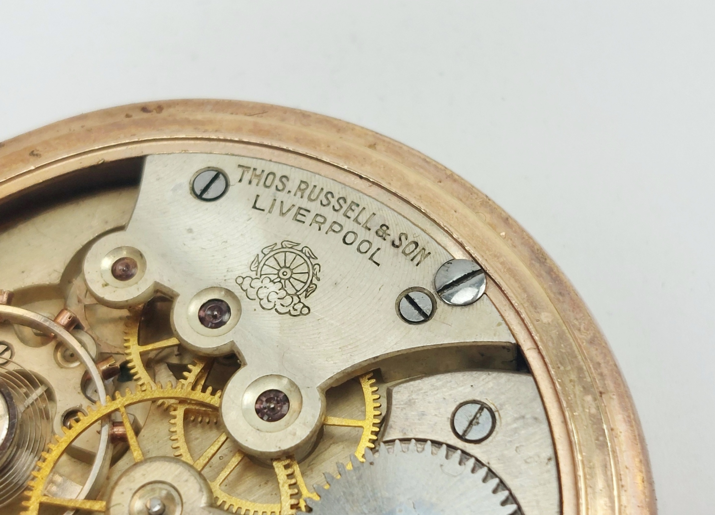c1900 Gold Filled Full Hunter Pocket Watch by Thomas Russell & Son - Image 16
