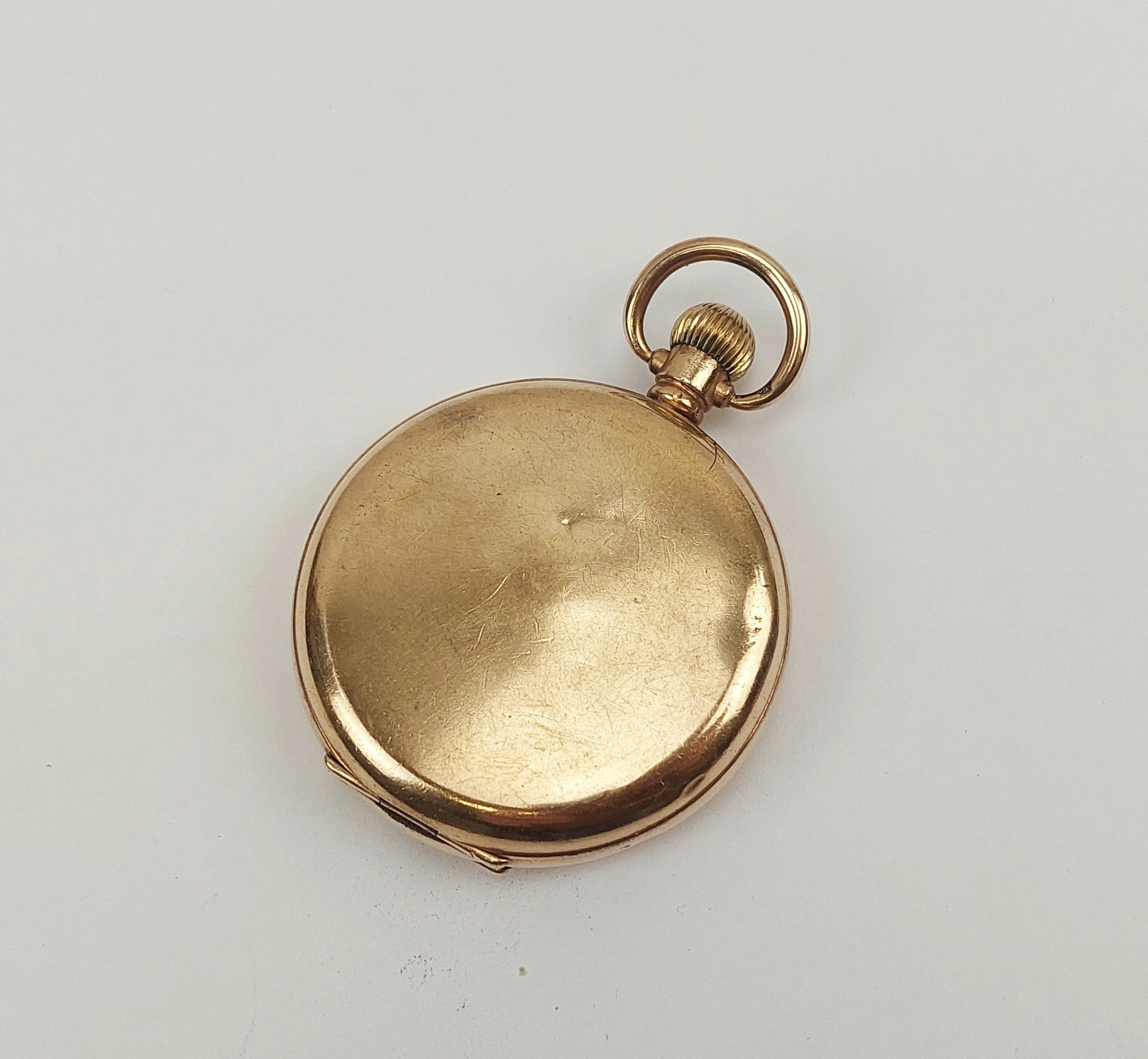 c1900 Gold Filled Full Hunter Pocket Watch by Thomas Russell & Son - Image 6