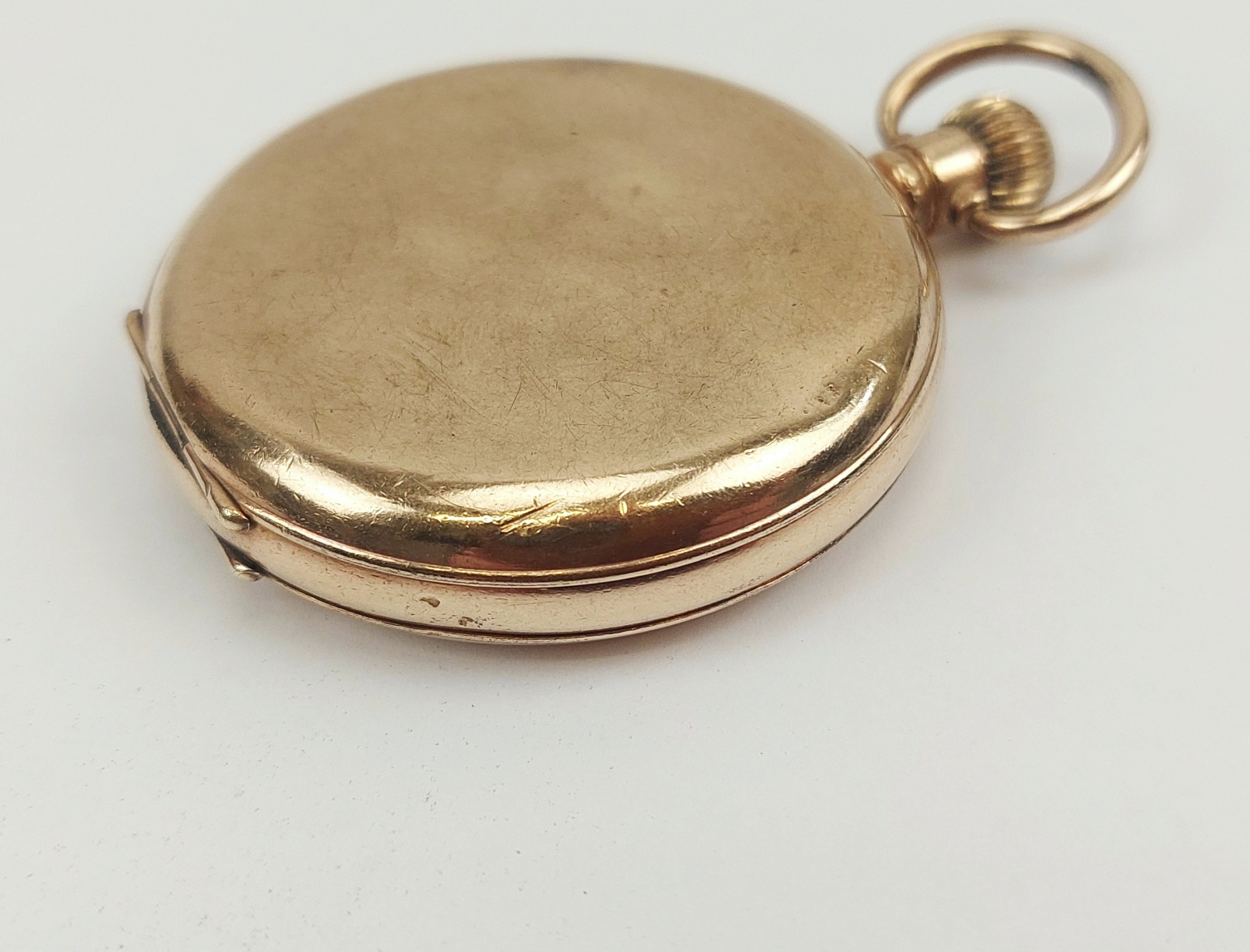 c1900 Gold Filled Full Hunter Pocket Watch by Thomas Russell & Son - Image 7
