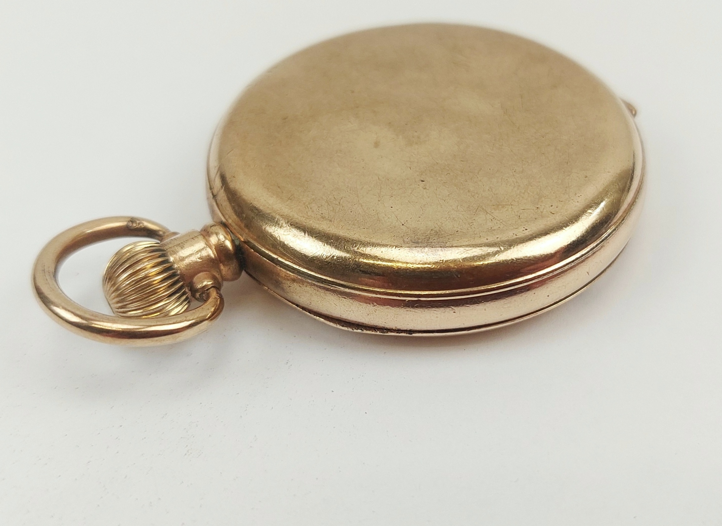 c1900 Gold Filled Full Hunter Pocket Watch by Thomas Russell & Son - Image 9