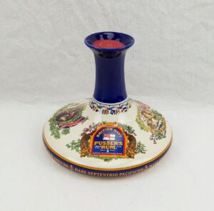 Fully Sealed 1 Litre Porcelain Deacanter of British Navy Pusser’s Rum