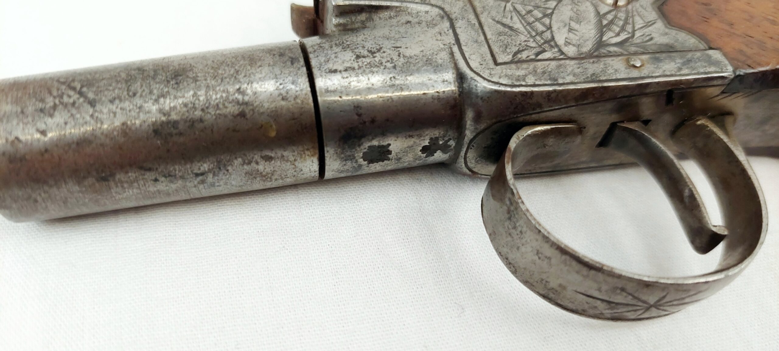 Late 18th Century Turn Off Barrel Boxlock Flintlock Pocket Pistol By Twigg Of London - Image 11