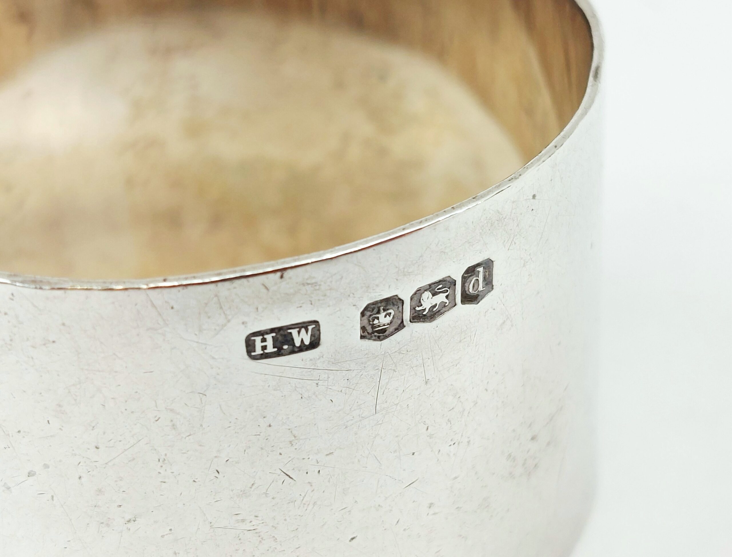 London 1899 Sterling Silver Napkin Ring - Image 3