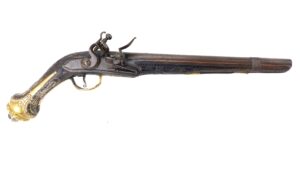 Balkan / Ottoman, Late 18th Century, Flintlock Holster Pistol, BANCHI Lock & Barrel, Italian Export, Obsolete Calbre