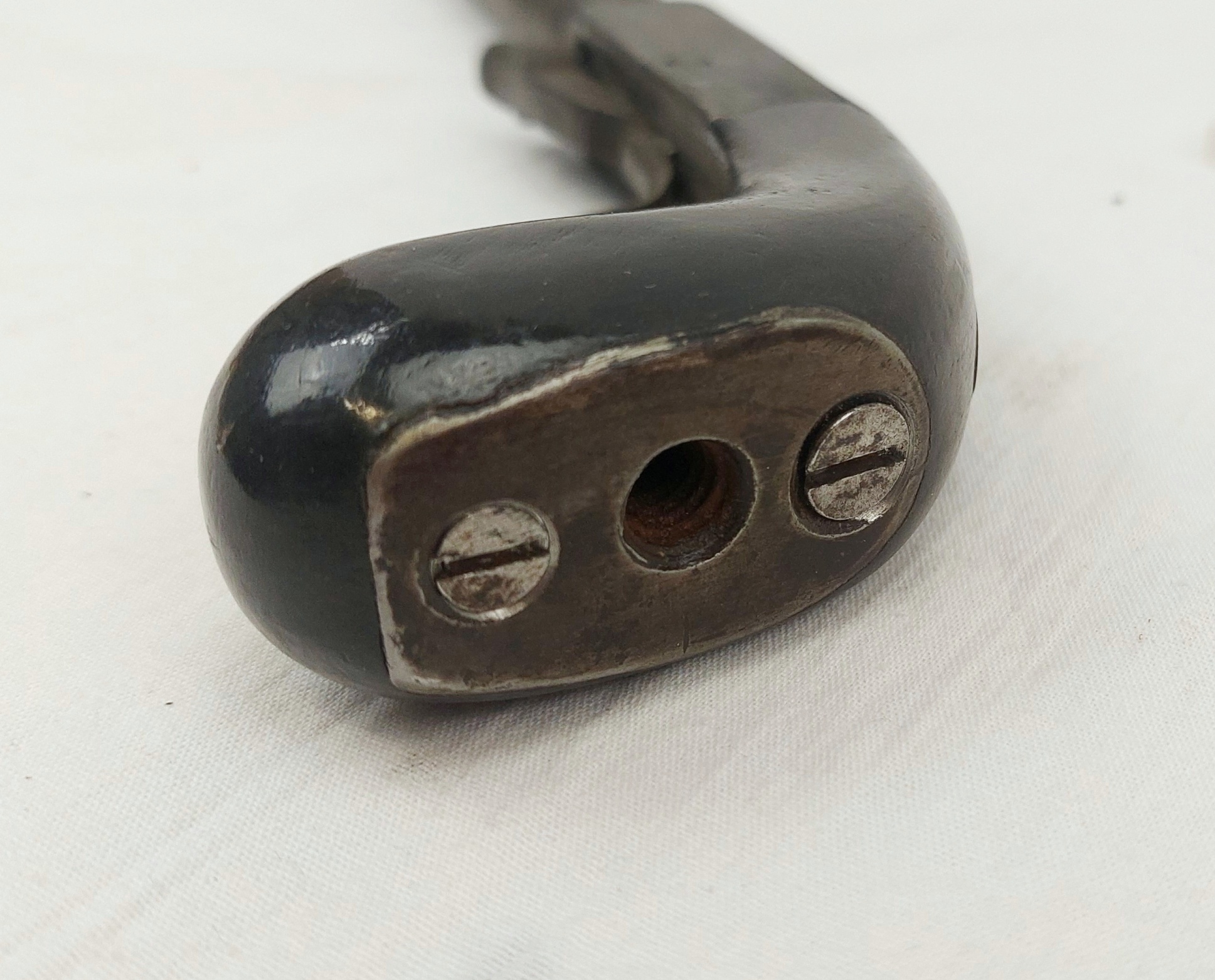 Rare Mid 19th Century Percussion Boxlock Under-Hammer Long Barrelled Pistol - Image 4