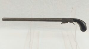 Rare Mid 19th Century Percussion Boxlock Under-Hammer Long Barrelled Pistol