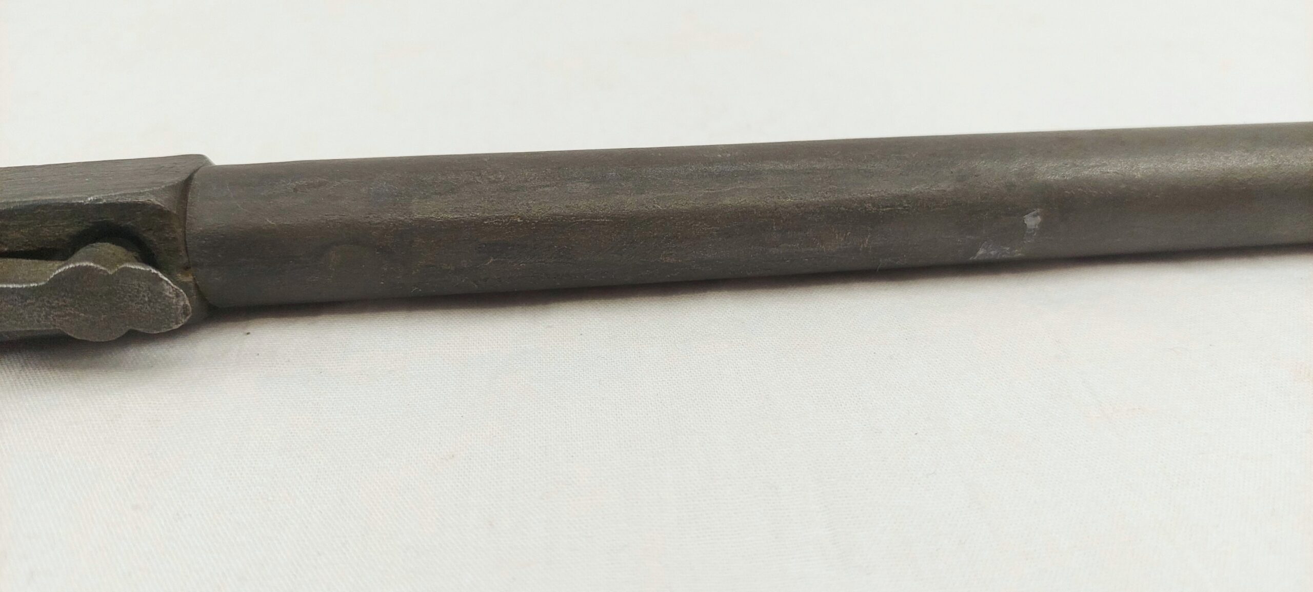 Rare Mid 19th Century Percussion Boxlock Under-Hammer Long Barrelled Pistol - Image 9