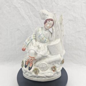 Victorian Staffordshire Flatback Figure of a Sleeping Soldier - 'The Soldier's Dream', c.1856–1865
