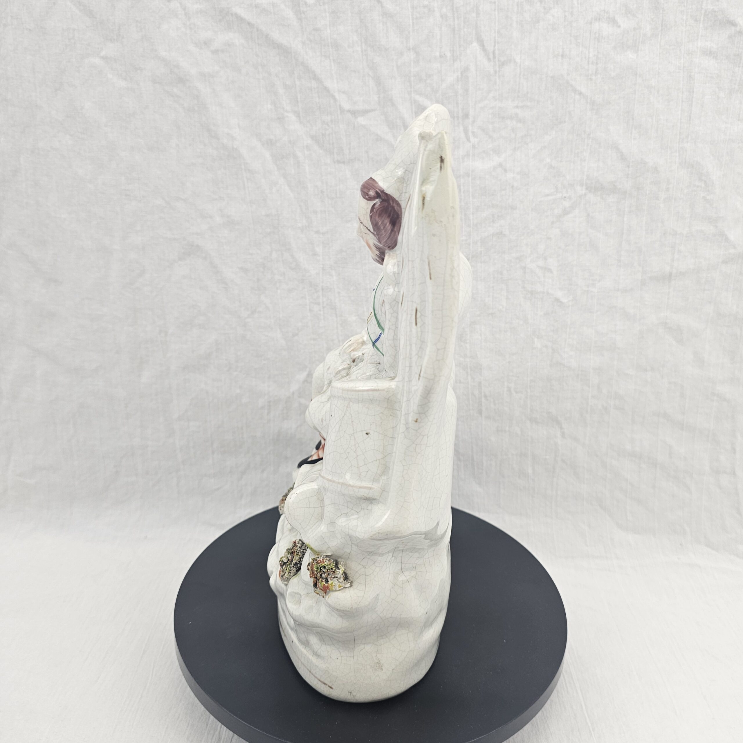 Victorian Staffordshire Flatback Figure of a Sleeping Soldier - 'The Soldier's Dream', c.1856–1865 - Image 2