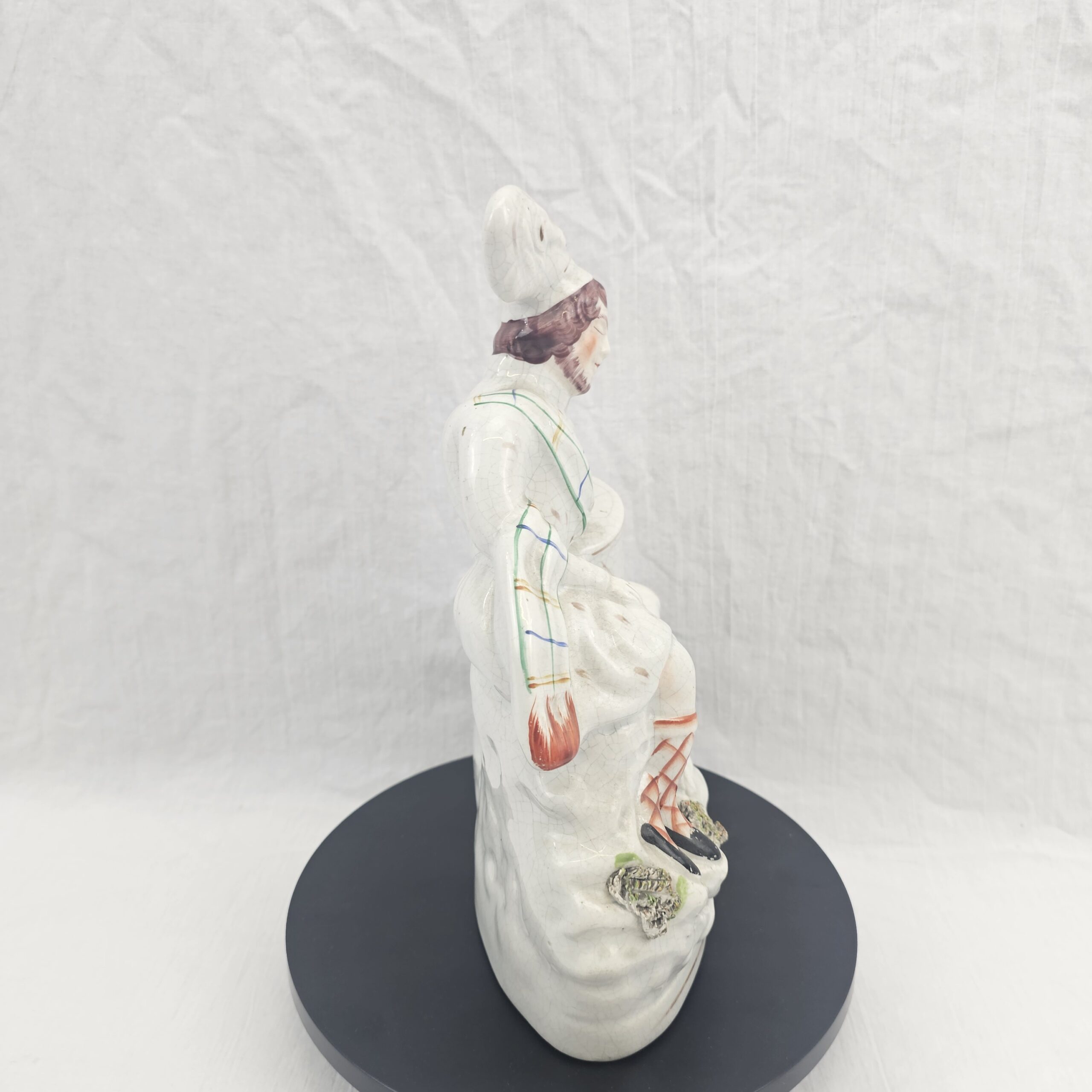 Victorian Staffordshire Flatback Figure of a Sleeping Soldier - 'The Soldier's Dream', c.1856–1865 - Image 4