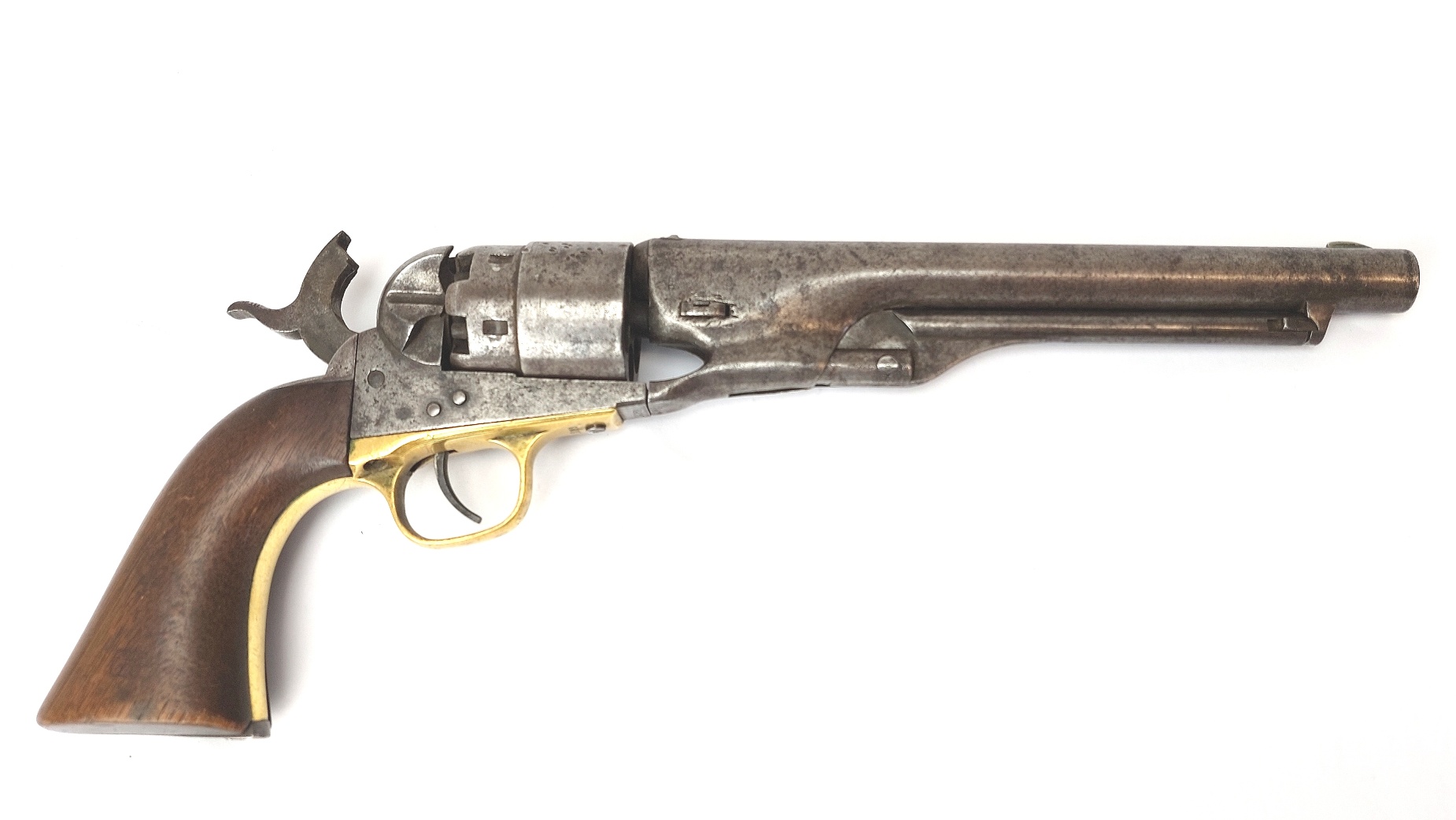US, Civil War, Early Colt Model 1860 Army .44 Revolver (c.1863) with Complete Belt Rig: Eagle Plate, Holster, Model 1850 Cap Pouch, Accessory Pouch and Shoulder Support Strap, Serial No. 89837, Obsolete Calibre - Image 5