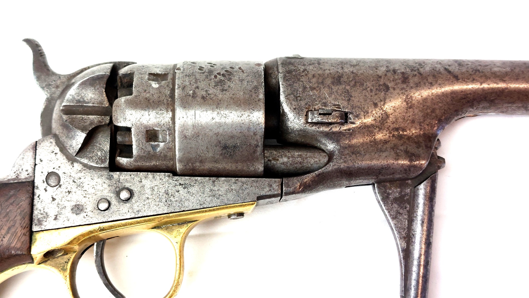 US, Civil War, Early Colt Model 1860 Army .44 Revolver (c.1863) with Complete Belt Rig: Eagle Plate, Holster, Model 1850 Cap Pouch, Accessory Pouch and Shoulder Support Strap, Serial No. 89837, Obsolete Calibre - Image 12