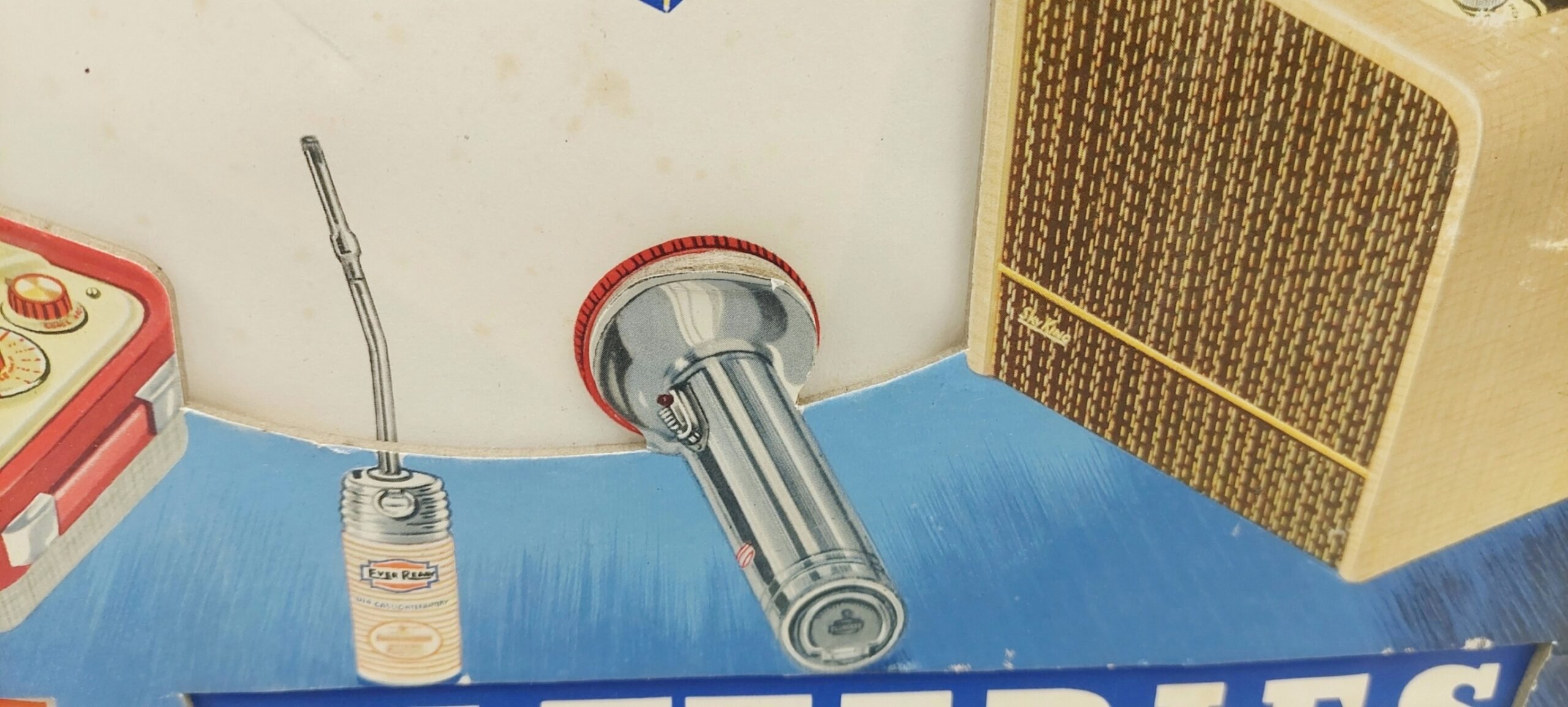 Vintage Ever Ready Card Shop Advertising Display Lamp Shade - Image 5