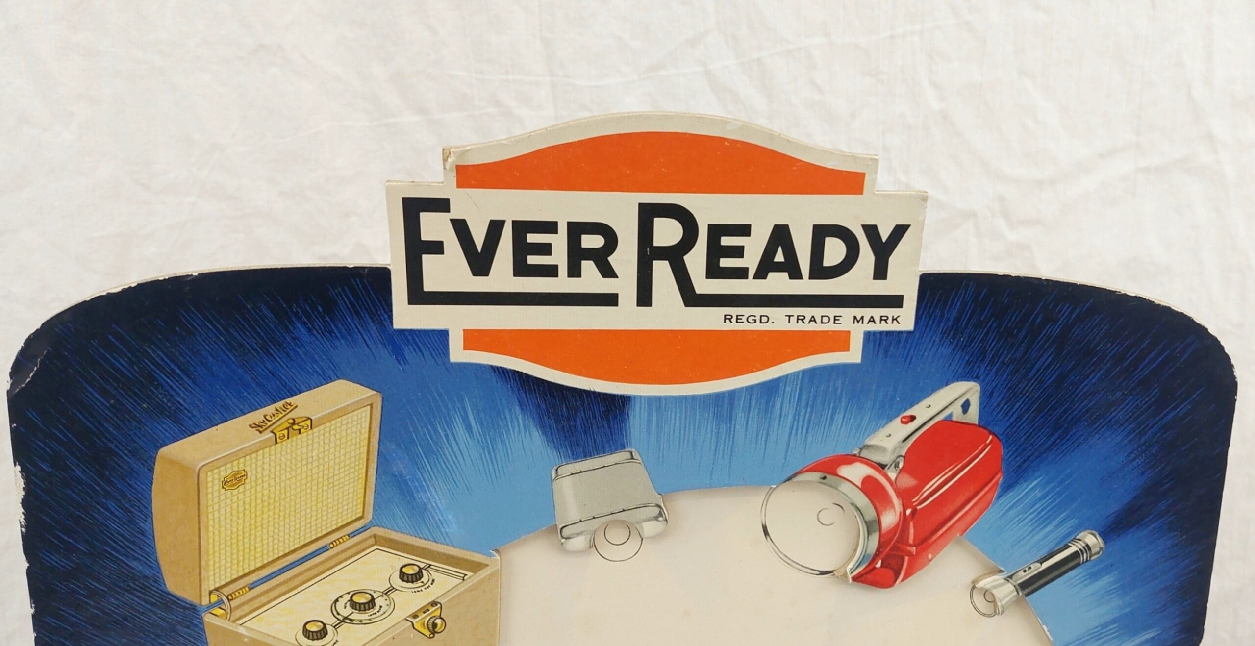 Vintage Ever Ready Card Shop Advertising Display Lamp Shade - Image 10