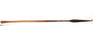 Zulu / Southern African, 19th Century, Iklwa Short Stabbing Spear with Hardwood Haft and Forged Iron Blade