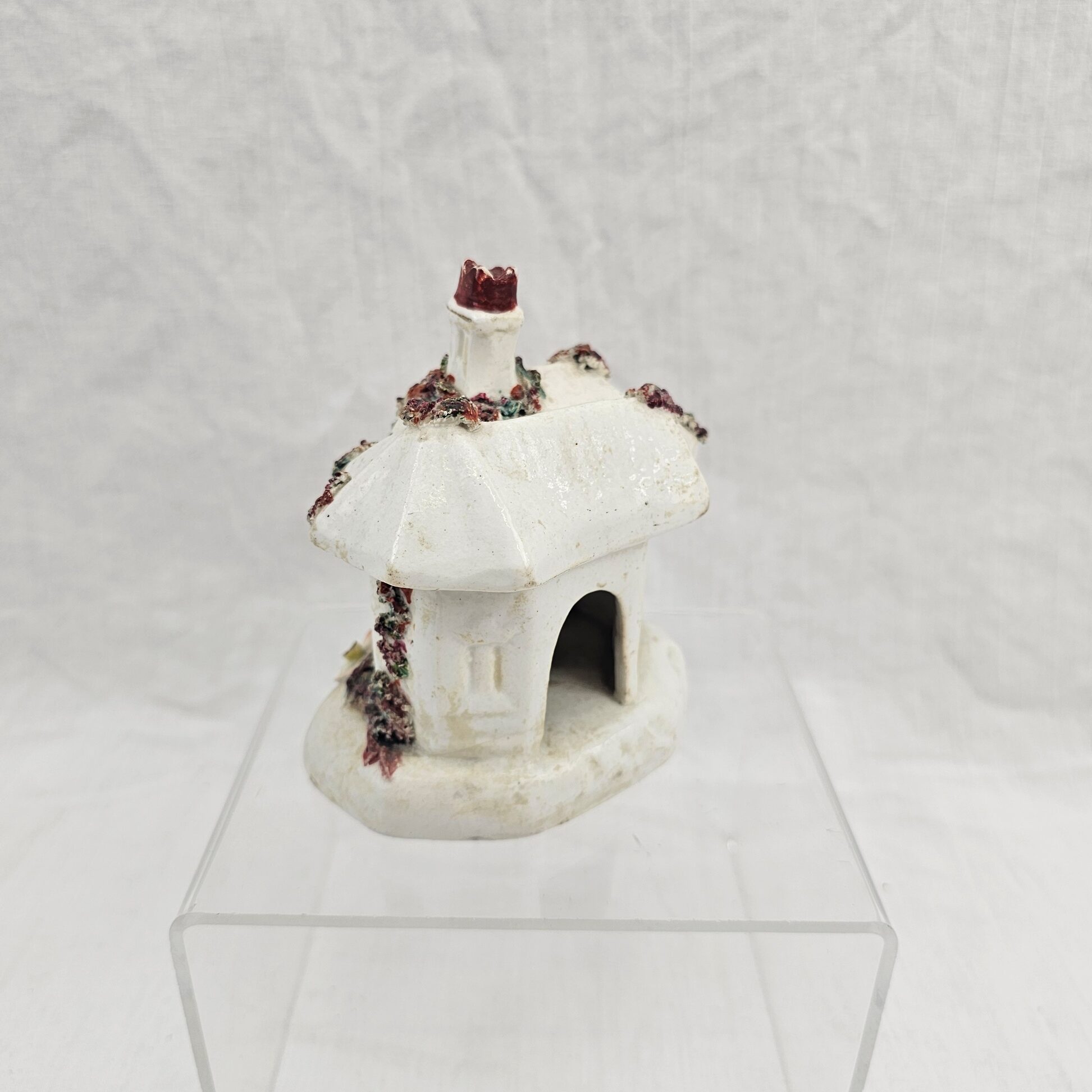 c1860 Victorian Staffordshire Cottage Pastille Burner - Image 7