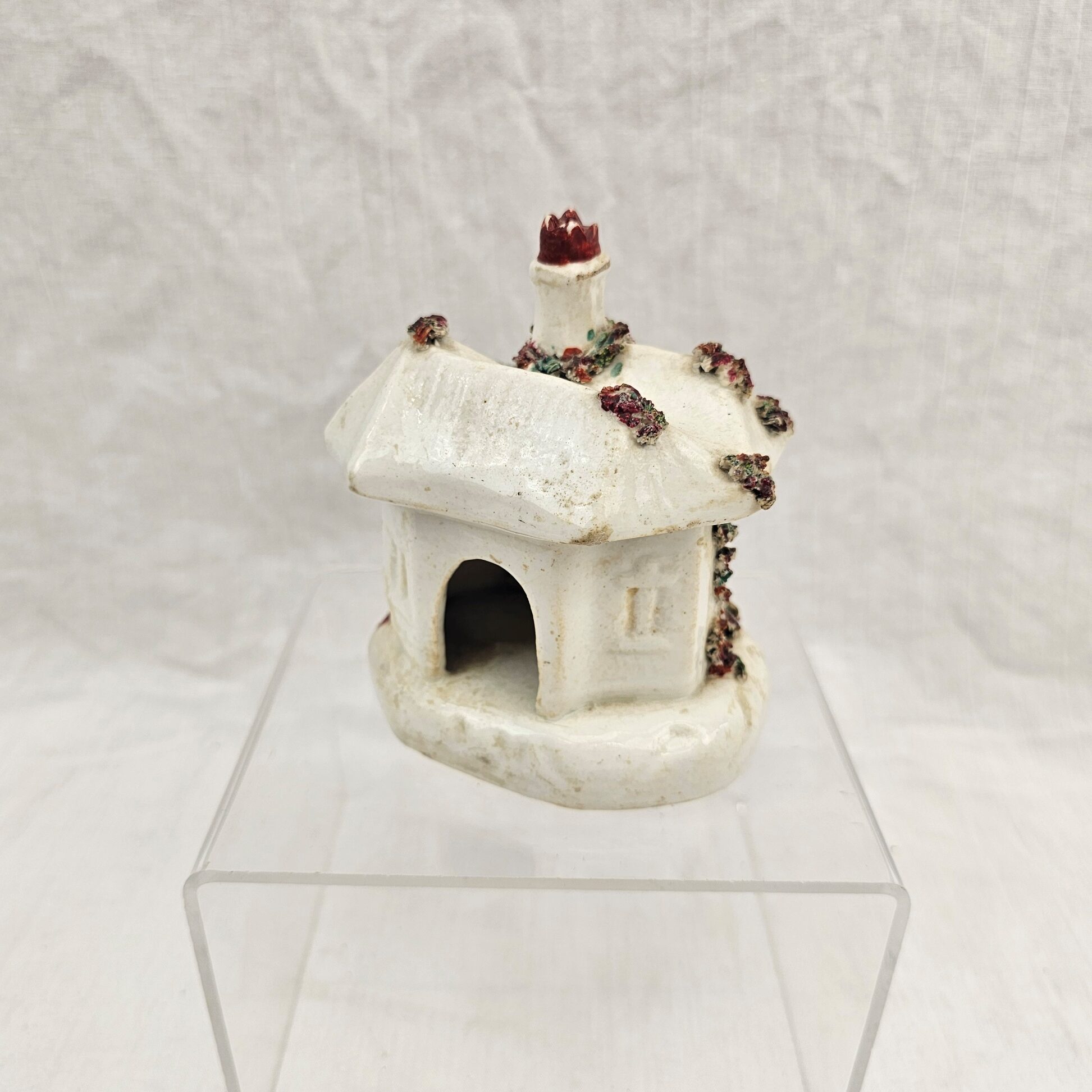 c1860 Victorian Staffordshire Cottage Pastille Burner - Image 6