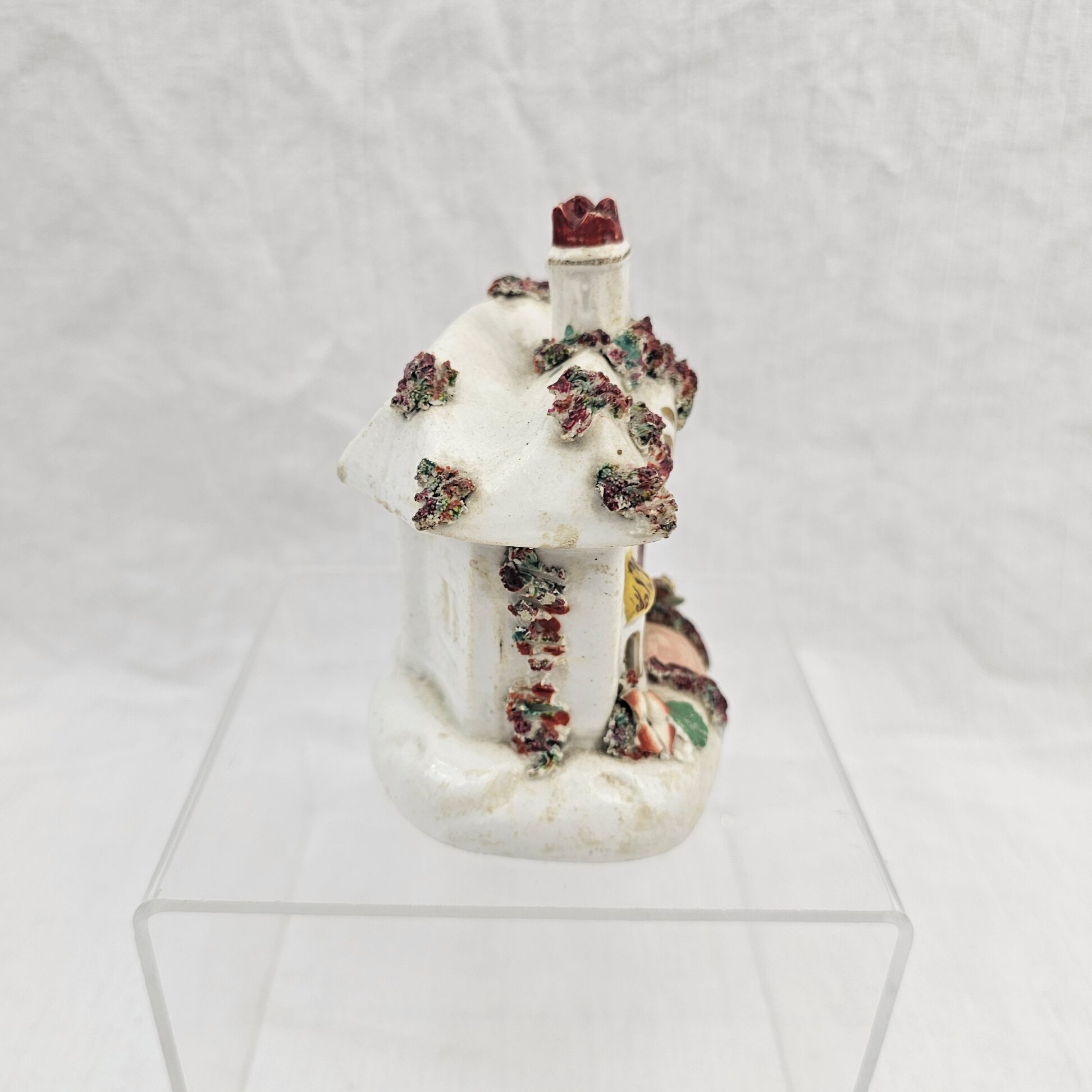 c1860 Victorian Staffordshire Cottage Pastille Burner - Image 4
