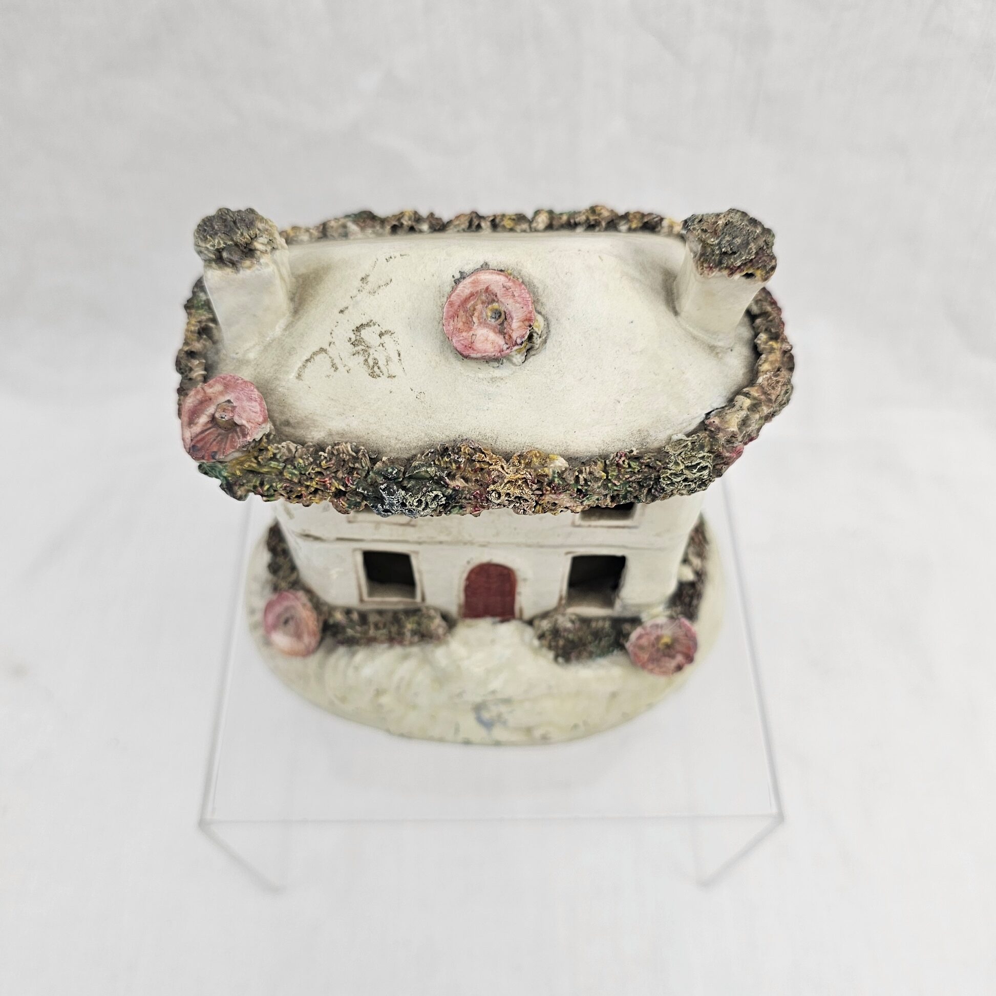 c1860 Victorian Staffordshire Cottage Pastille Burner - Image 6