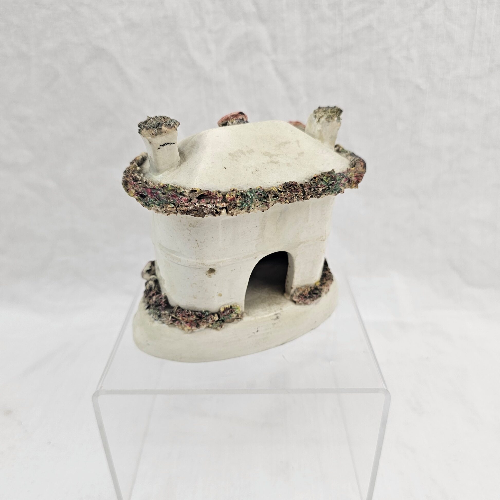 c1860 Victorian Staffordshire Cottage Pastille Burner - Image 4