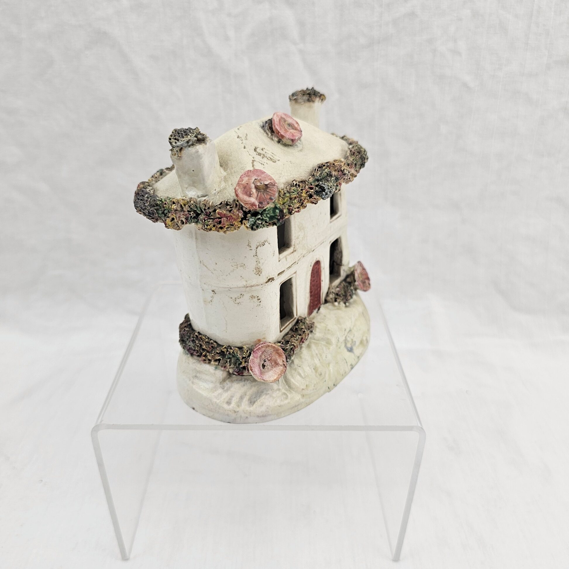 c1860 Victorian Staffordshire Cottage Pastille Burner - Image 2