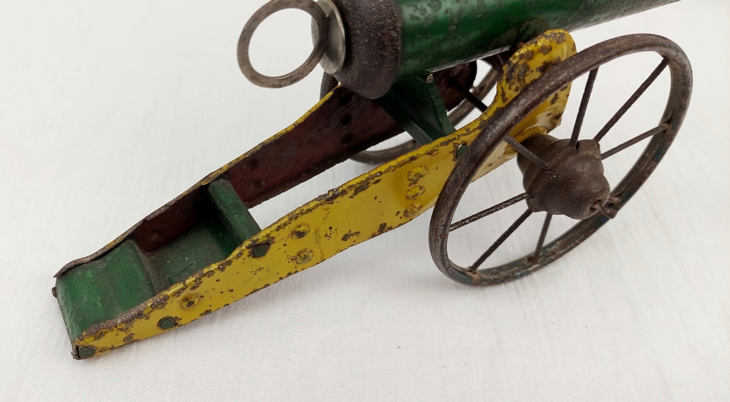 c1910 Pull Sprung Tinplate Cannon - Image 4