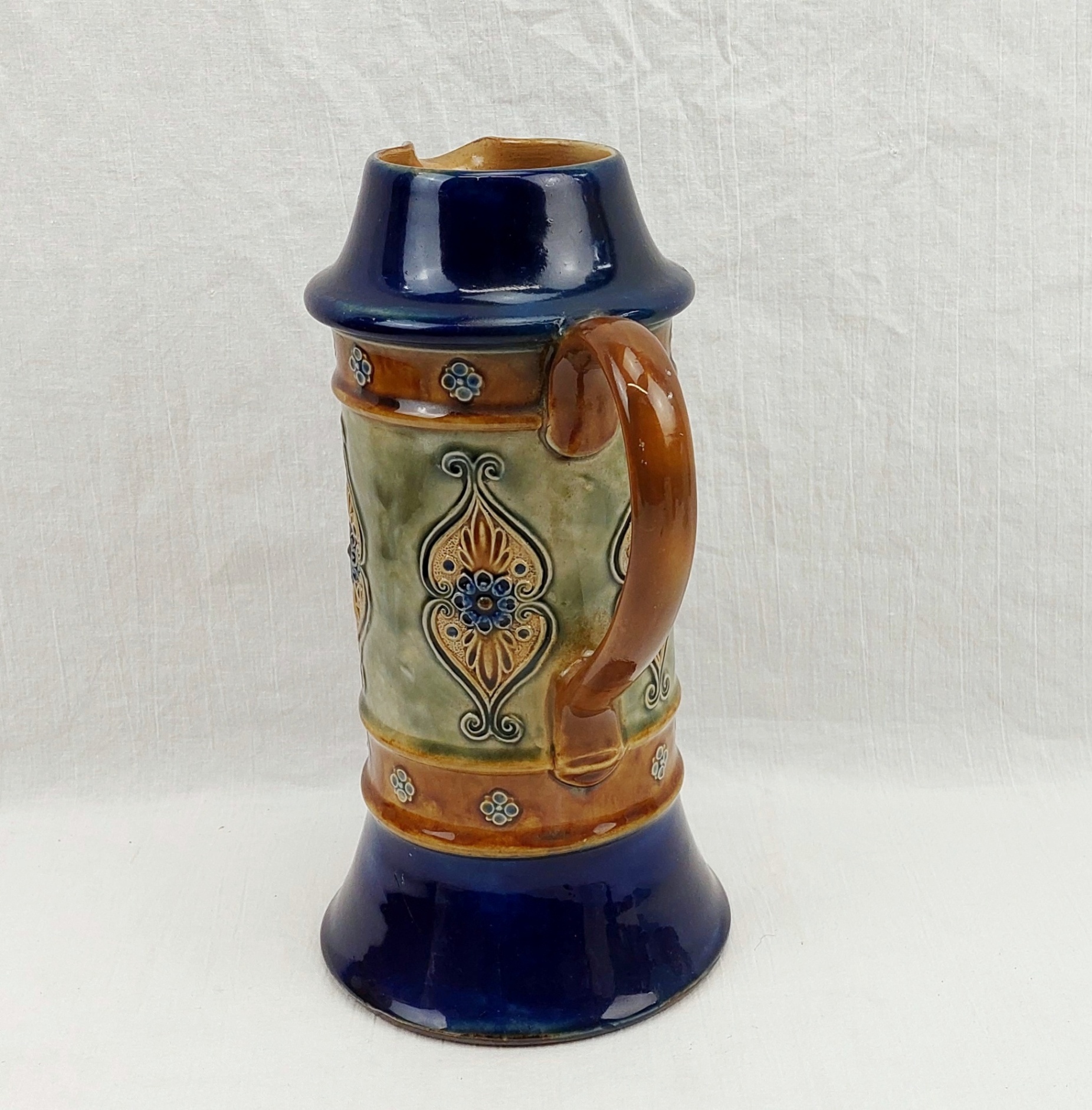 Royal Doulton W. T. Lamb And Sons Christmas 1912 Stoneware Jug - Image 4