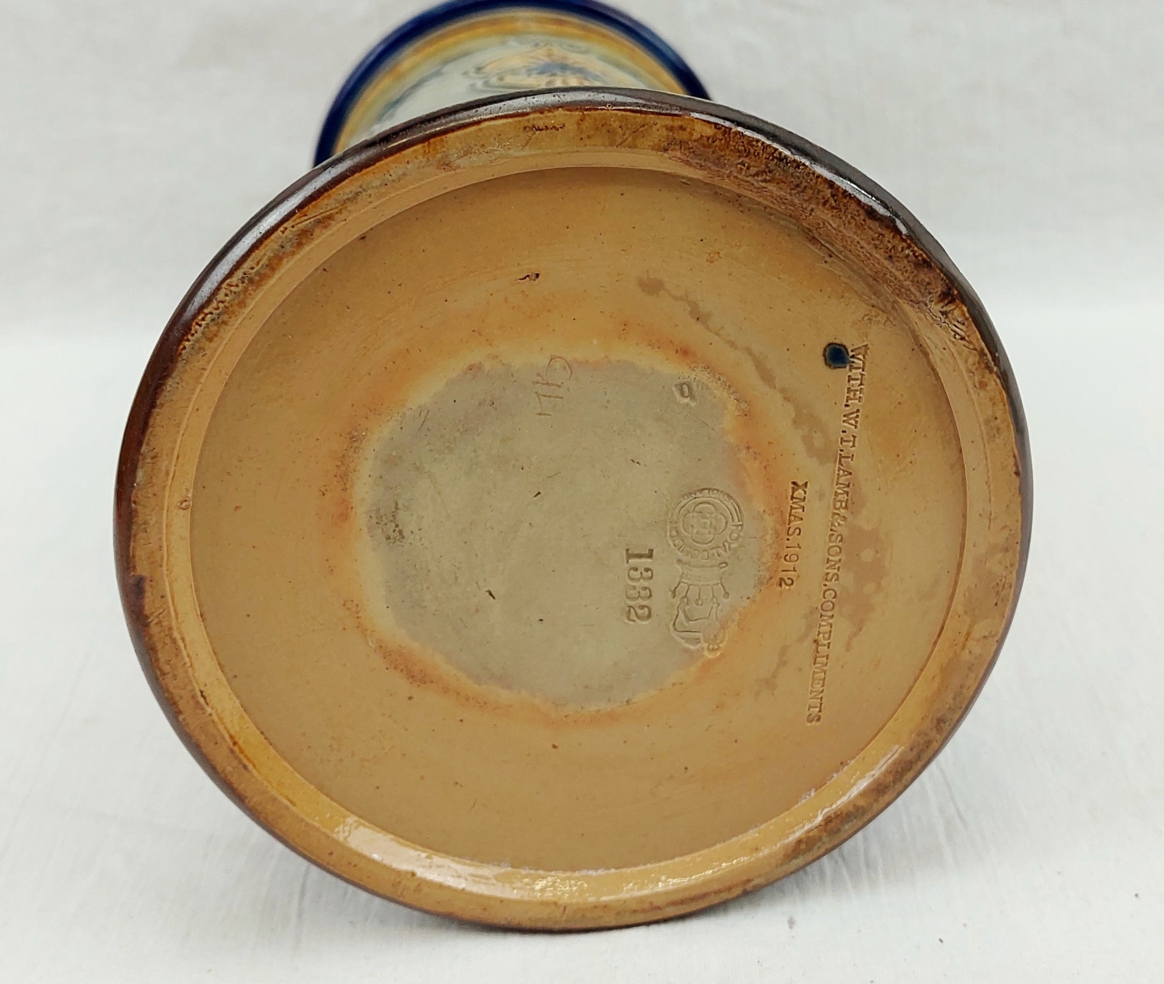 Royal Doulton W. T. Lamb And Sons Christmas 1912 Stoneware Jug - Image 7